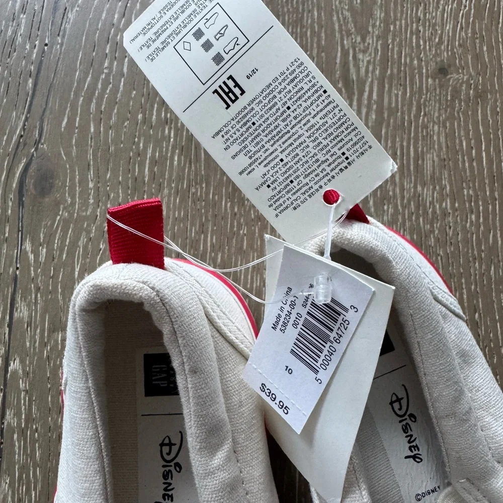 Baby Gap Mickey Mouse canvas slip-on shoes